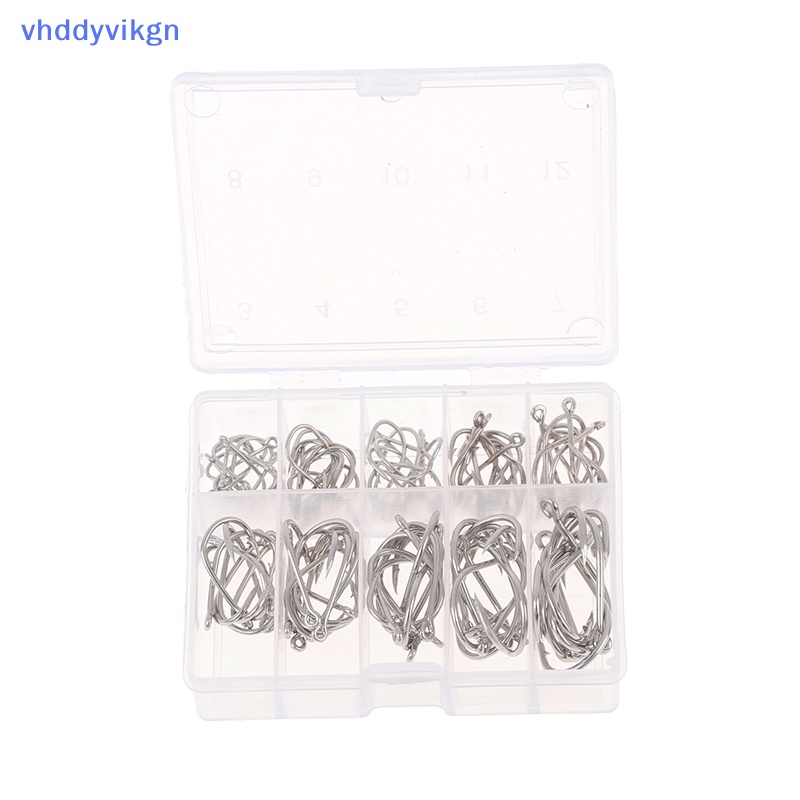 Hộp 100 Lưỡi Câu Cá Bằng Thép carbon