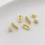 Miếng Đệm Vàng 14K Giữ Màu Hàng Đôi Lỗ Đôi Chất Liệu Tự Làm Phụ Kiện
