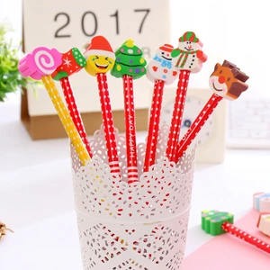 10 Chiếc Bút chì gỗ kèm tẩy gôm dễ thương_bút chì tẩy hình thú giá rẻ