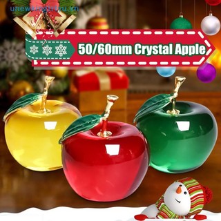 Unewtyu 50 / 60mm Glaze K9 Crystal Crafts Glass Paperweight Home Desktop Decor VN