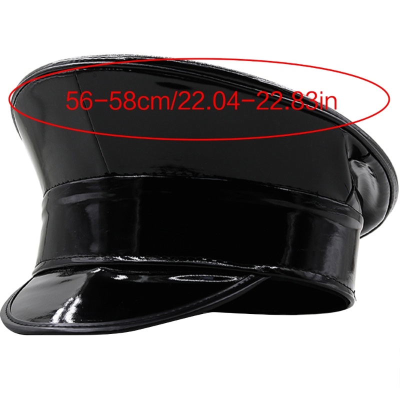 Dasbsug Lấp Lánh Mũ Đội Trưởng Thời Trang Bằng Sáng ChếLeather Đảng Nón Người Lớn Carnival Mũ Lễ Hội Âm Nhạc Sân Khấu Nón Câu Lạc Bộ Đêm H