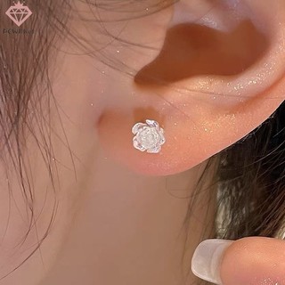 1 Đôi Bông Tai Hình Hoa Trà Trắng Thời Trang Mùa Hè Mới Cho Nữ