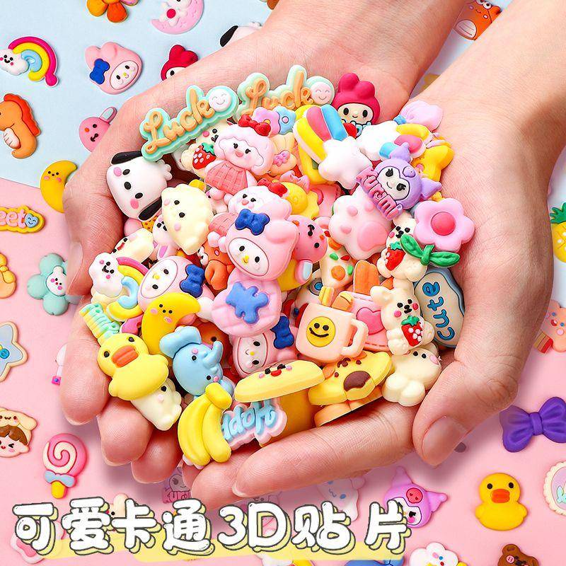 Stereo trang trí 3D Stickers phim hoạt hình dễ thương dấu vết tự làm ...