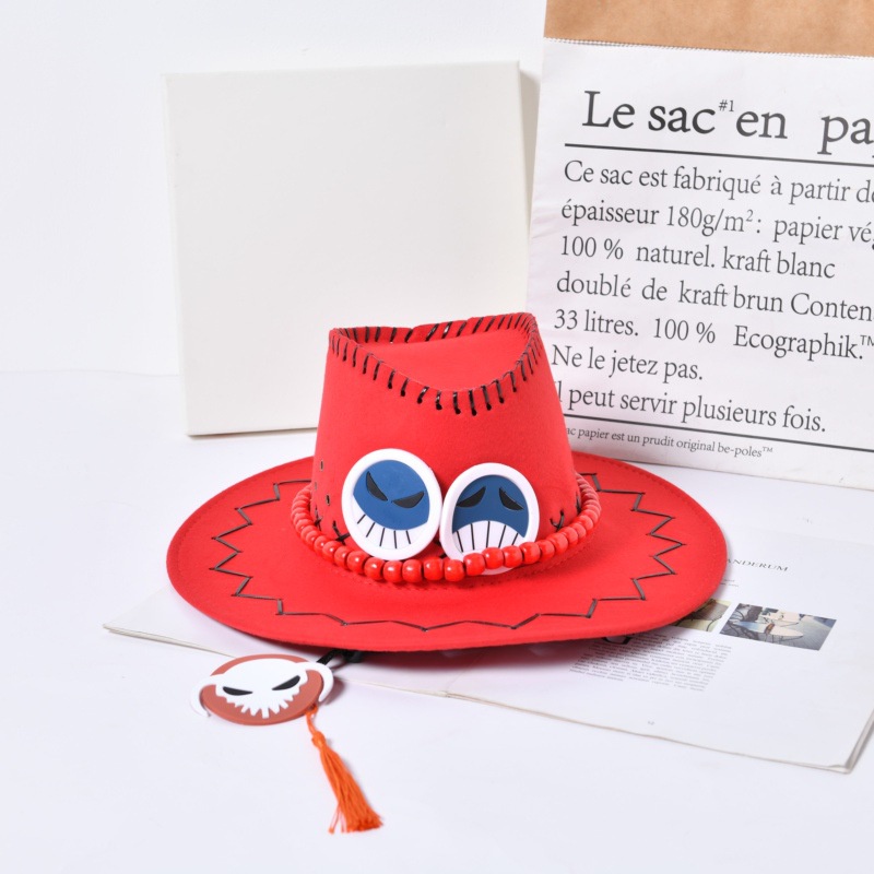 One Nón Cao Bồi Hóa Trang Nhân Vật ace Trong Phim Hoạt Hình one piece
