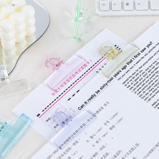Trong Suốt Kẹp Giấy Tờ Tài Liệu Màu Kẹo Ngọt Cỡ Lớn Tiện Dụng Cho Học Sinh