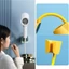 YYlingx Giá đỡ máy sấy tóc, Giá máy sấy tóc tự dính không đục lỗ, Giá treo tường có thể điều chỉnh Phòng tắm