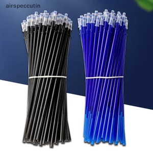 Set 100 Ruột Bút Mực gel Ngòi 0.5mm Có Thể Xóa Được Màu Đen / Xanh Dương
