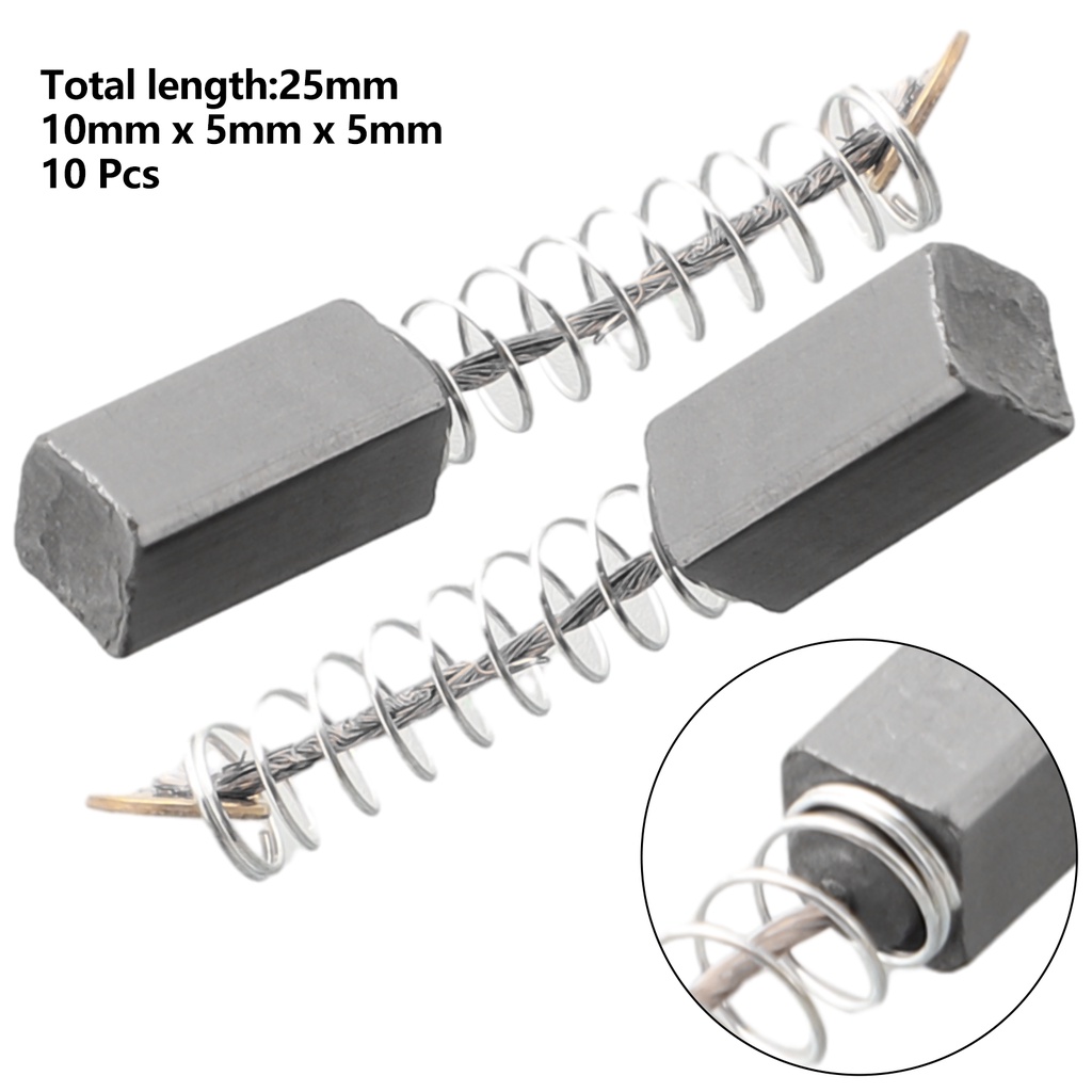 10 Chổi Than Chất Lượng Cao 10x5x5mm 10mm * 5mm