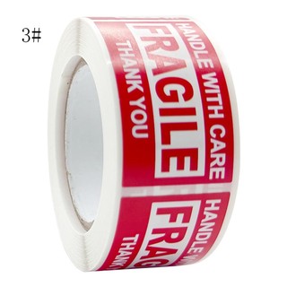 Cuộn 250 Nhãn Dán Cảnh Báo Có Chữ fragile Chuyên Dụng