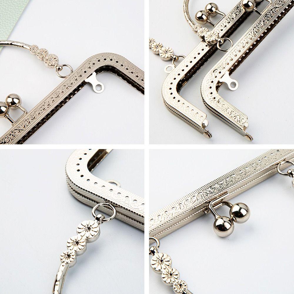 [Vận chuyển nhanh] Khung khóa ví SIMPLEAID, Túi kim loại Phần cứng Ví khung Kiss Clasp, Khóa khung túi cổ điển Mini DIY Craft