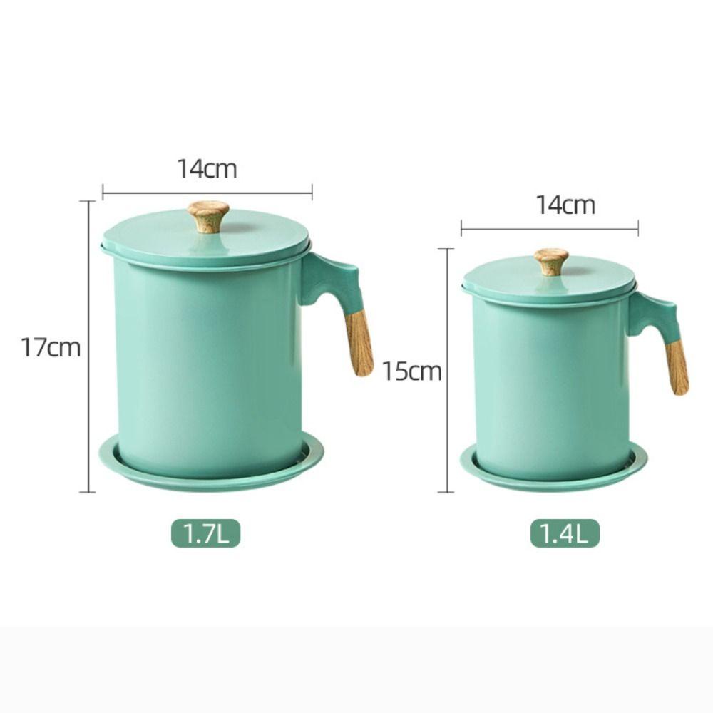 Nồi Lọc Dầu DAYBREAK, Lọc Lard 1.4L / 1.7L Lọc Dầu, Hộp Bảo Quản Mỡ Khay Lọc Nồi Hộ Gia Đình