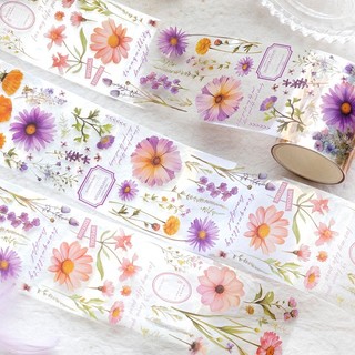 Bộ Băng Keo Giấy Washi Chống Thấm Nước 50mm * 2m Dùng Trang Trí Sổ Tay