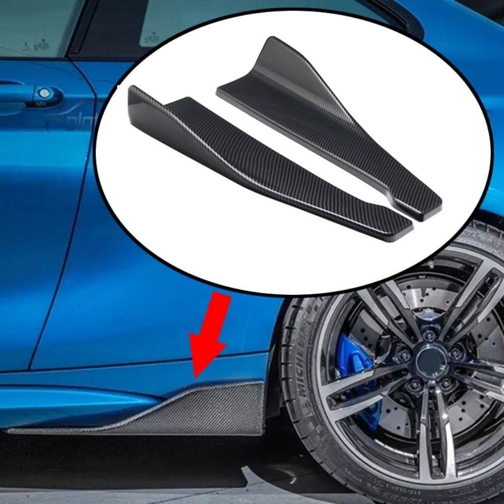Serein Xe Bên Váy hông Ốp Lưng Thanh, Bộ Khuếch Tán Sợi Carbon Xe Ô Tô Ốp Lưng Xẻ Tà Môi Sau, Phụ Kiện Ô Tô Phần Mở Rộng ABS Bộ Chia Góc Ô Tô Ốp Lưng Bảo Vệ Ô Tô