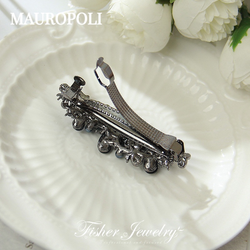 Mauropoli [Sẵn Sàng] Phụ Kiện Tóc Hàn Quốc Mũ Đội Đầu Nơ Kẹp Tóc Kim Cương Giả Đuôi Ngựa Kẹp Đầu Lò Xo