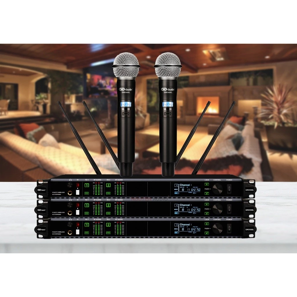 Micro Không Dây Gutin GMS900EL HÀNG CAO CẤP, Micro Karaoke Đức, Mic Hay, Sóng Khoẻ, Sử Dụng Tiện Lợi
