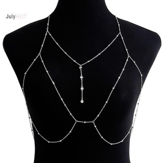Julyhot Đeo Ngang Ngực Bụng Cơ Thể Dây Chuyền Vòng Cổ Cho Nữ Cô Gái Áo Ngực Cưới Gợi Cảm Cơ Thể Trang Sức Dự Tiệc Trang Trí Phụ Kiện Massivedeals