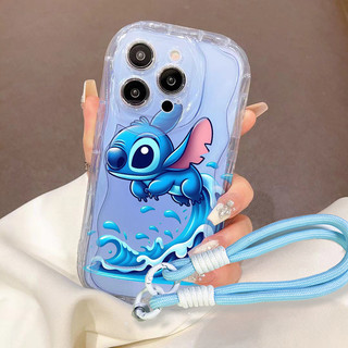 Stitch Hoa Dâu Tây Dành Cho Realme Note 50 60 60X 70 70T C67 C61 C53 C51 C75 C63 C20 C31 C55 C35 C33 C30 C30S Phim Hoạt Hình Bé Gái Bé Trai TPU Dây Điện Thoại Trường Hợp