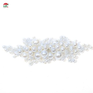 Kẹp tóc ngọc trai thanh lịch Barrettes Mũ hợp kim cầm ổn định có ngọc trai giả