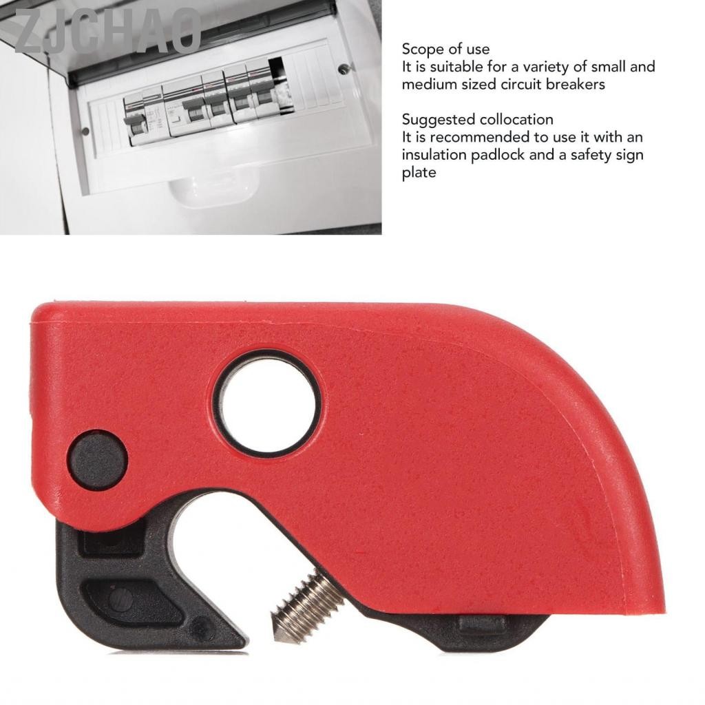 Zjchao Khóa bộ ngắt mạch vừa và nhỏ Tagout Tagout bền dễ cài đặt đeo điện trở cho nhà máy điện tử