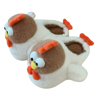 XIXITIAO Phong Cách Mới Nhà Ấm Giày Cotton Nữ Hoạt Hình Vui Nhộn Chick Cotton Dép
