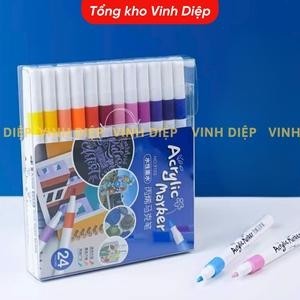 Bút Sơn Màu Acrylic Marker, Màu Tô Trên Mọi Chất Liệu, Màu Vẽ