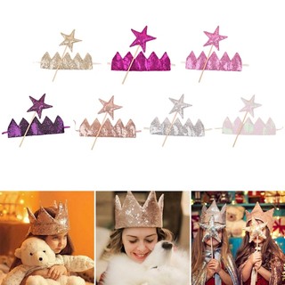 Miss set Băng Đô Vương Miện Ngôi Sao Lấp Lánh Cho Bé