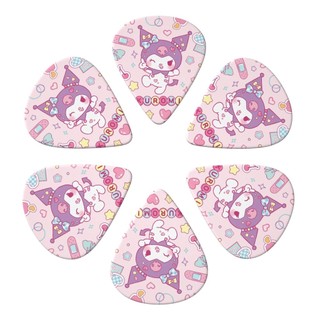 Sanrio Kuromi 6 Chiếc Pick Guitar 3 Độ Dày, Dùng Cho Guitar, Ukulele
