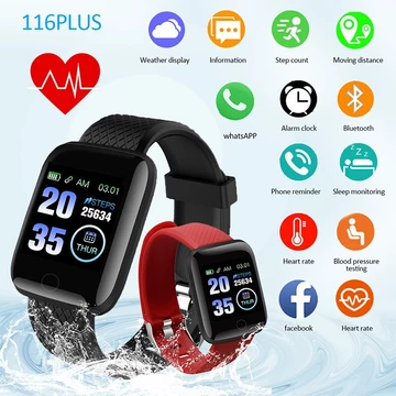Đồng hồ có Bluetooth Fitness Tracker Đồng hồ thể thao Theo dõi nhịp tim Huyết áp Vòng đeo tay thông minh cho Android IOS