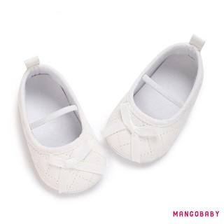 Mg-baby Girls Mary Jane Giày Nơ Quilted PU Princess Flats Giày Đi Bộ Thông Thường Cho Trẻ Sơ Sinh Tập Đi