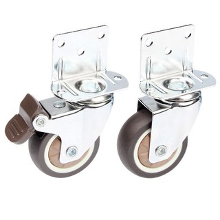 1 Bánh Xe Xoay Bằng Cao Su Mềm Chịu Được Sức Nặng 20kg Dùng Cho Đồ Nội Thất / Tủ / Nôi Em Bé