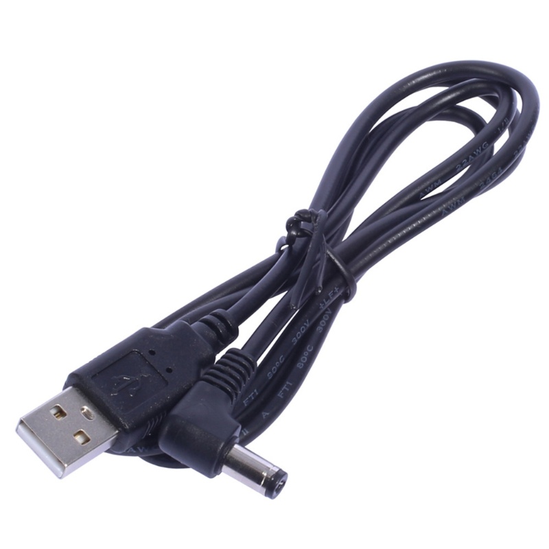 1m USB to DC5.5 x 2.1mm Charging Cable for Electronic Piano LED Light Power Cord