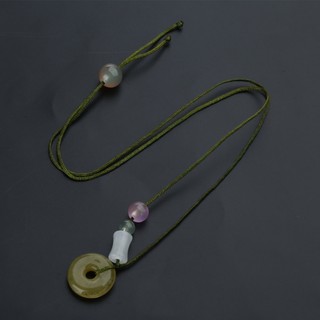 Dây chuyền hạt ngọc hồng hạc đào phong cách camellia, phù hợp làm vòng cổ xương đòn