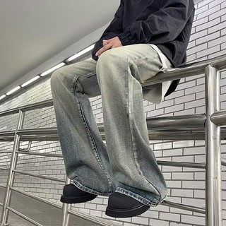 GKSSS  Quần Jean Dáng Rộng Phong Cách Trung Tính Mỹ Cổ Điển Mới Hợp Thời Trang Cho Nam Và Nữ