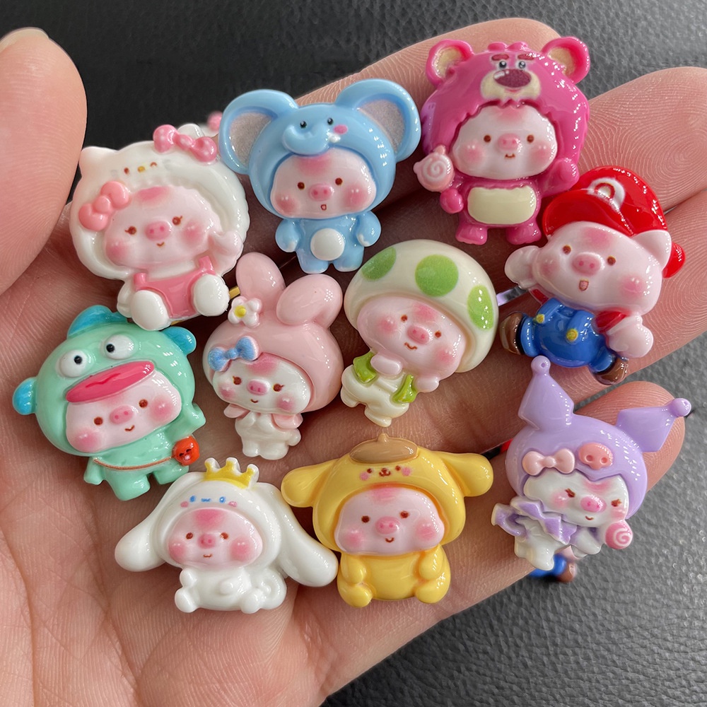 Piggy Cross-Dressing Series Khóa giày Lỗ hoa Khóa giày Busch Khóa giày Zhibi Star Hole Shoe Buckle crocs Khóa giày điện thoại sáng tạo Phụ kiện Mũ đội đầu Tai Chất liệu DIY Vui nhộn Phụ kiện Khóa giày có thể tháo rời Giày ins dễ thương Hoa