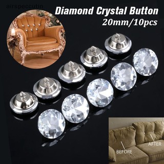 Set 10 Nút Đính Đá Pha Lê 20mm Trang Trí Ghế sofa / Đầu Giường diy