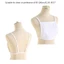 BTF Spaghetti Dây Cotton Mock Camisole Màu Trơn Bọc Ngực Lớp Phủ Modesty Bảng Vest Phân Chia Bao Cho Thấp Cu