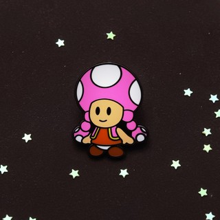 Huy Hiệu Cài Áo Hình Cây Nấm / Khủng Long Trong game peripherals mario Mendamel
