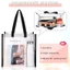 Túi Tote KANGN, Túi Mua Sắm Mỹ Phẩm PVC Trong Suốt, Túi Đựng Thạch Ô Tô Dung Tích Lớn Bằng Nhựa