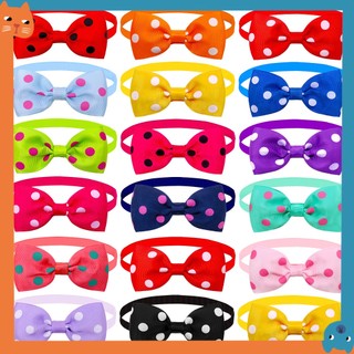 18 Màu Thú Cưng polka Chấm Cổ Thú Cưng Khăn Cho Thú Cưng Ngày Lễ Cà Vạt Mèo Cà Vạt Thú Cưng Cổ Thời Trang Thú Cưng Giáng Sinh Mặc Quần Áo