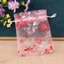 TUYỆT VỜI 20 Cái / lốc Túi Đựng Trang Sức Organza, In Hoa 9x12 13x18cm Túi Đóng Gói Quà Tặng, Túi Bao Bì Bông Tai Trong Suốt Dây Rút