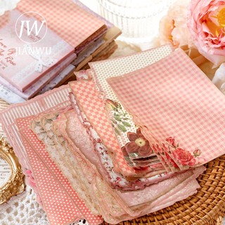Jianwu 30 Tờ Nhẹ Nhàng Dòng Gió Vintage Hoa Họa Tiết Trang Trí Chất Liệu Giấy Sáng Tạo DIY Tạp Chí Cắt Băng Chất Liệu Văn Phòng Phẩm