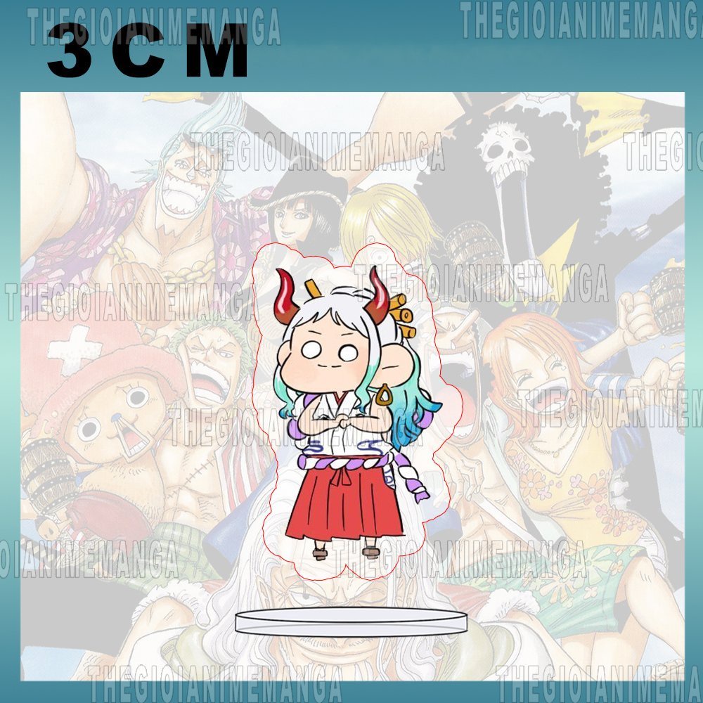 (3CM) Mô hình Standee ONE PIECE ver MẮT TRÒN Đảo hải tặc anime tượng mica acrylic chibi xinh xắn