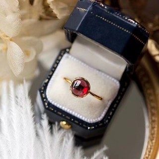 ♥ Nhẫn carnelian Tự Nhiên Có Thể Điều Chỉnh Phong Cách Hoàng Gia Cổ Điển Cho Nữ