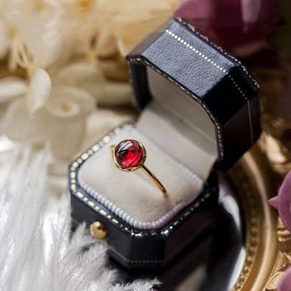 ♥ Nhẫn carnelian Tự Nhiên Có Thể Điều Chỉnh Phong Cách Hoàng Gia Cổ Điển Cho Nữ