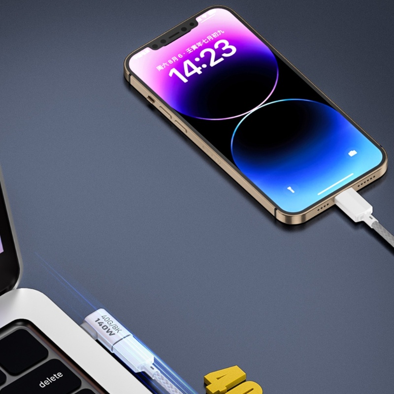 Bộ chuyển đổi mặt trăng Loại C Bộ chuyển đổi UsbC Bộ mở rộng Hợp kim nhôm 140W 40G 8K60hz Đầu nối