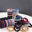 CORALTIDE 10 Chiếc Dây Buộc Tóc, Dây Cao Su Dày, Màu Trơn Co Giãn Scrunchie Phụ Kiện Tóc Đuôi Ngựa Giá Đỡ Bé Gái