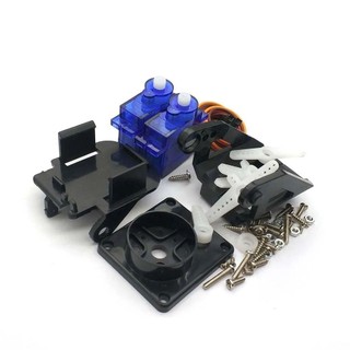 STABFOAM 1 Bộ Hai Trục PTZ, Rc Phần Máy Bay Siêu Âm Mô Hình Trên Không Lái Bánh Răng Pan Tilt, Camera Mount SG90 MG90s 9g PTZ với 2 Phụ Kiện Hỗ Trợ Camera FPV Servo