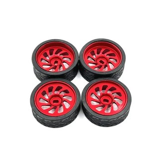 Nâng cấp kim loại Hai rộng và hai hẹp 26,5mm Đường kính ngoài Bánh xe đua cho WLtoys KYOSHO Mosquito Car 1 / 28 RC Phụ tùng xe hơi