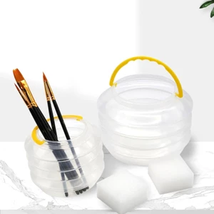 MOON Máy rửa bàn chải có thể gập lại cho sơn dầu màu nước Bàn chải sơn Xô giặt