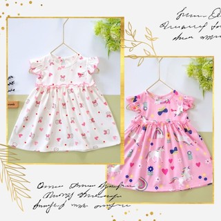 Váy cánh tiên chính hãng Bunny vải thun cotton mát cho bé từ 1-5 tuổi